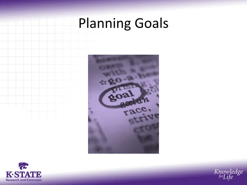 planning goals