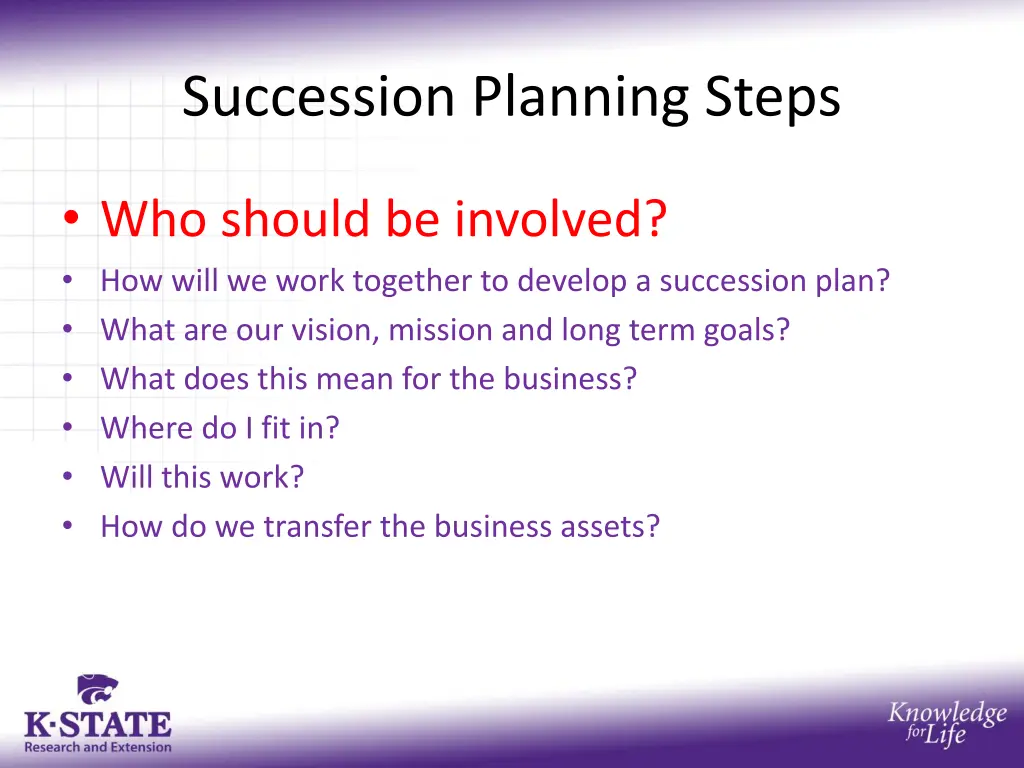 succession planning steps 1