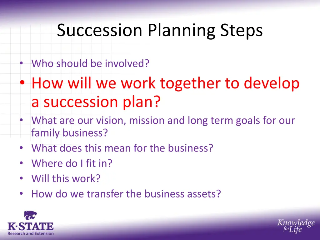 succession planning steps 2