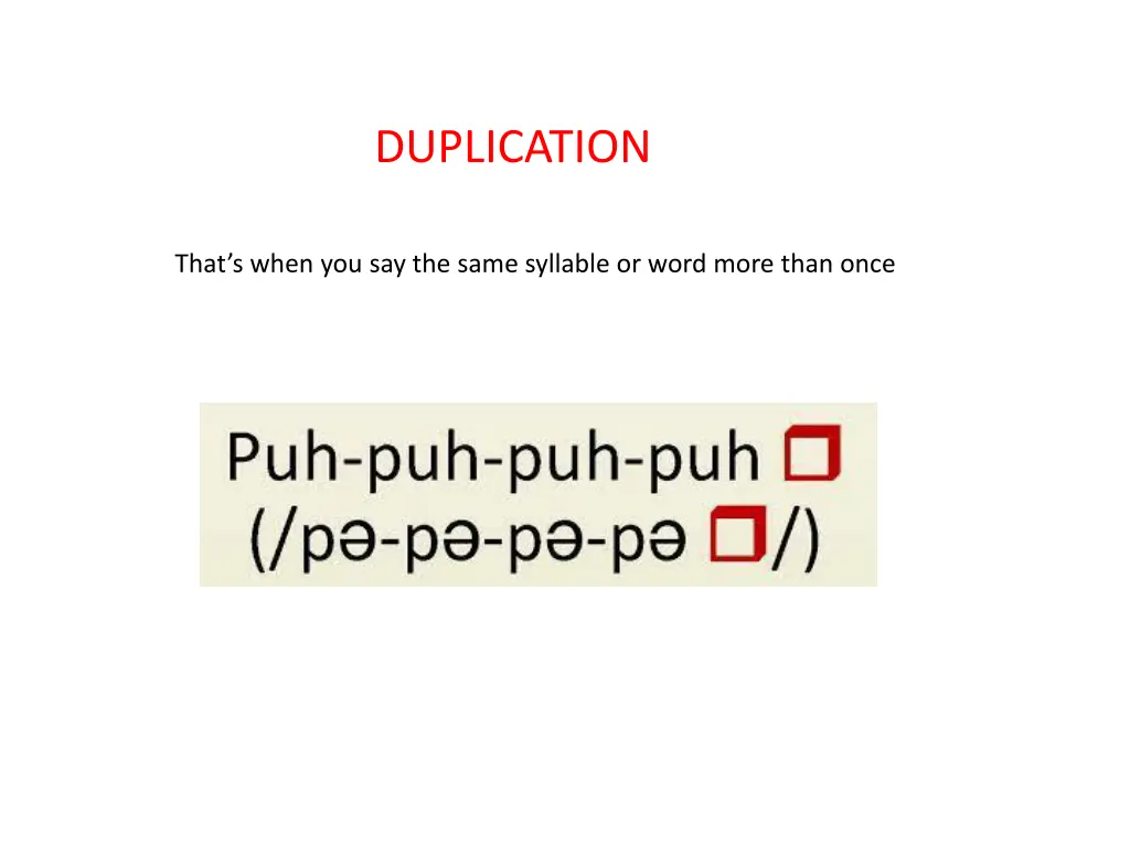 duplication