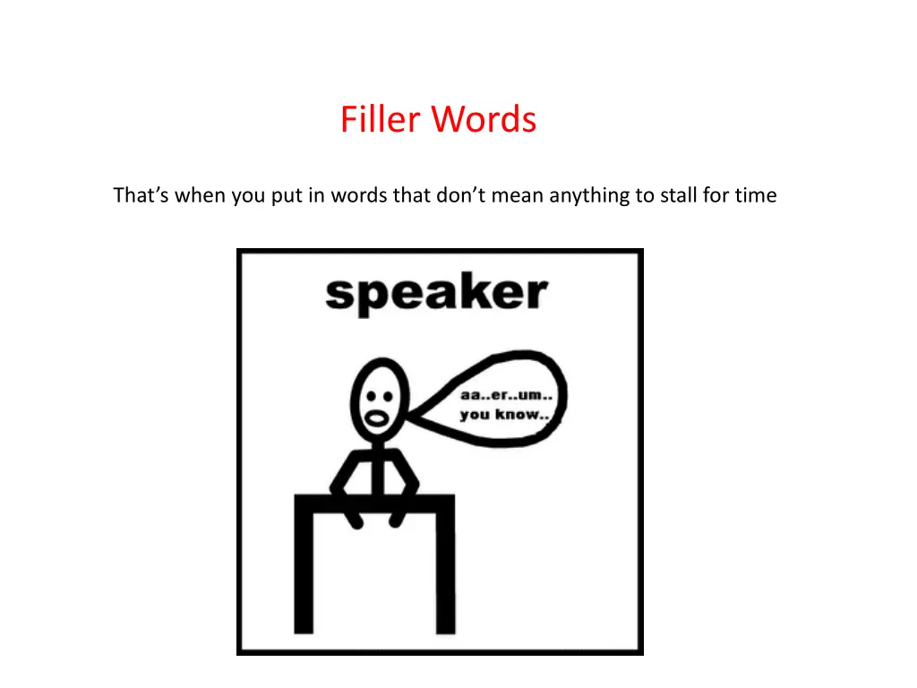 filler words