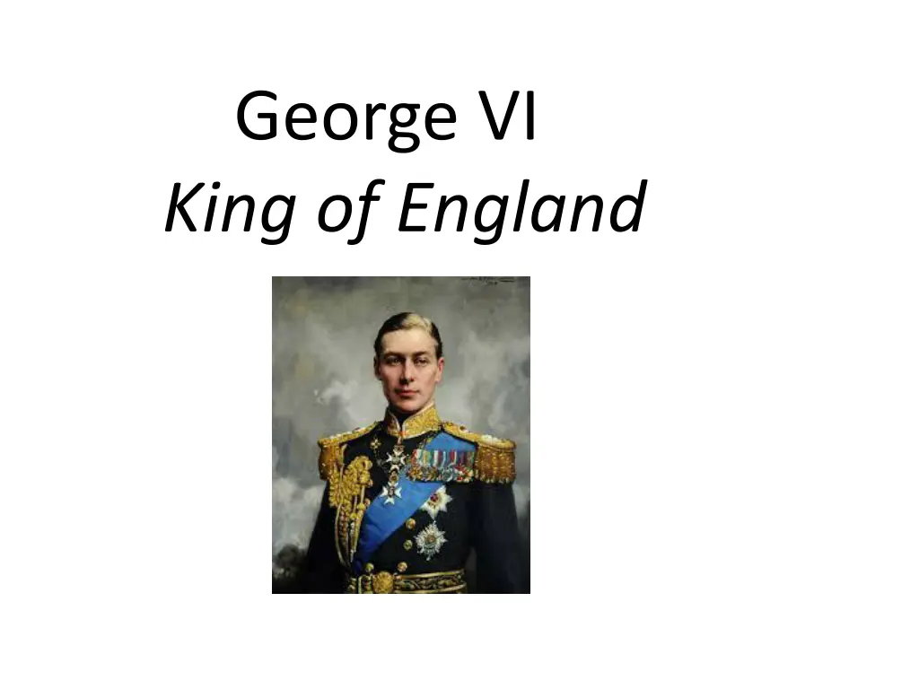 george vi king of england