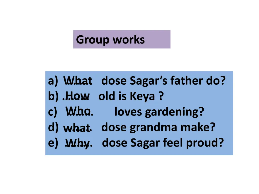 group works