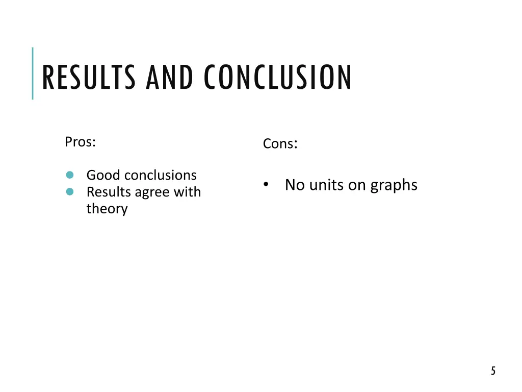 results and conclusion