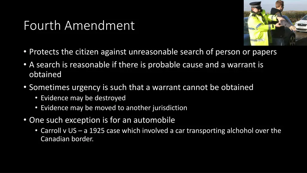 fourth amendment