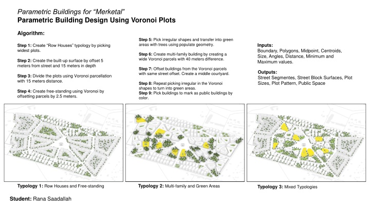 parametric buildings for merketal parametric