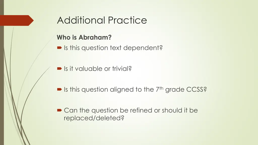 additional practice 3