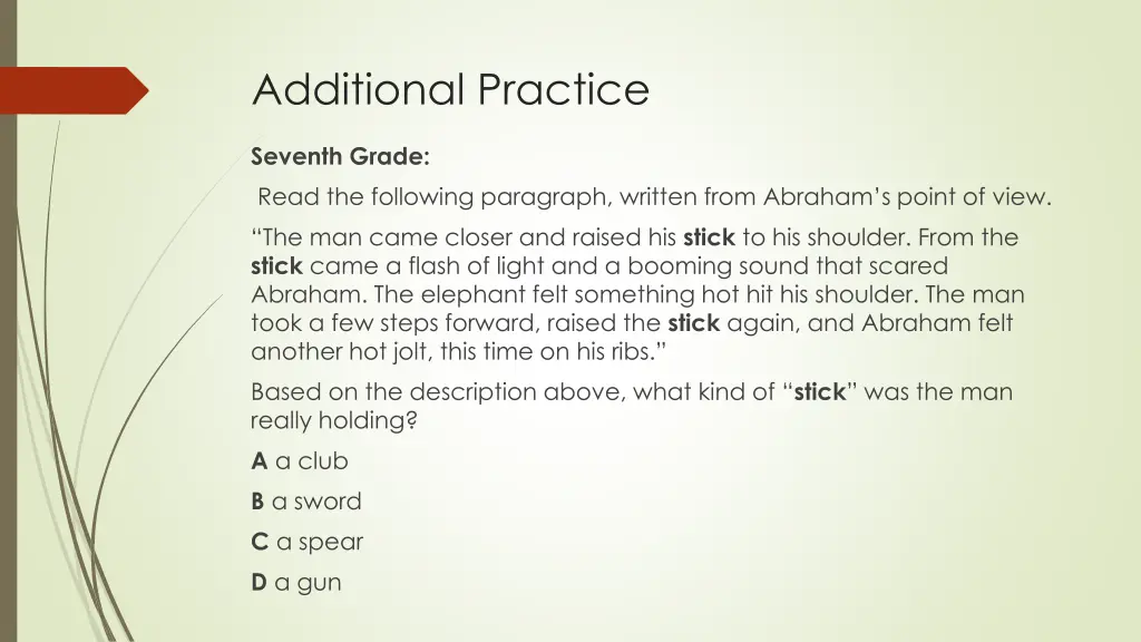 additional practice