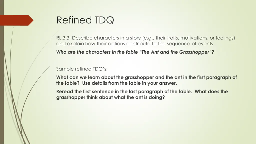 refined tdq