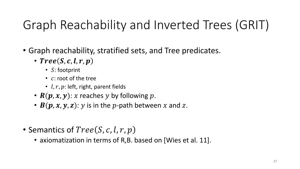 graph reachability and inverted trees grit