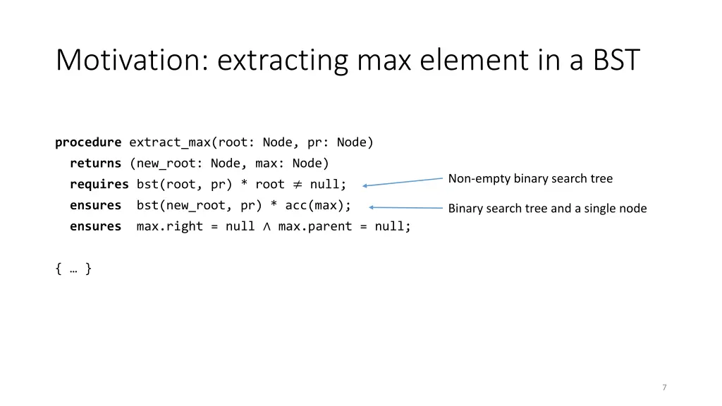 motivation extracting max element in a bst 4