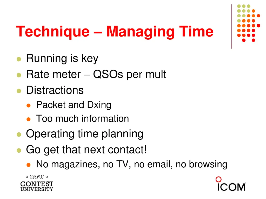 technique managing time