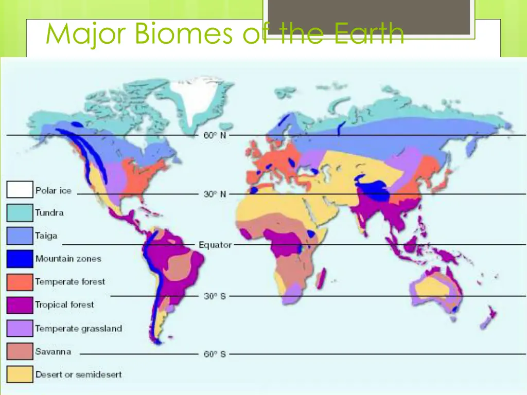 major biomes of the earth