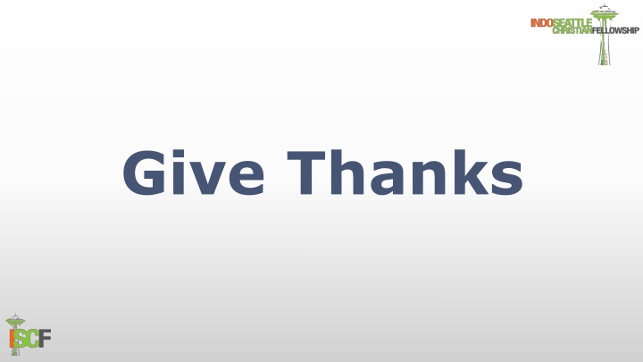 give thanks