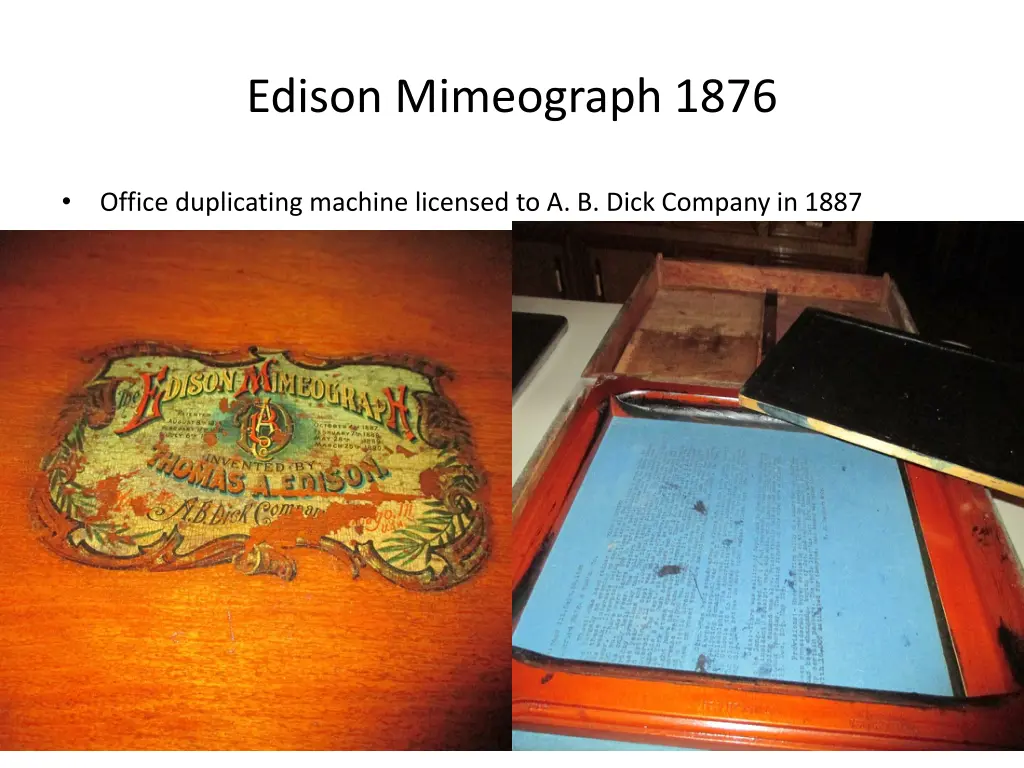 edison mimeograph 1876