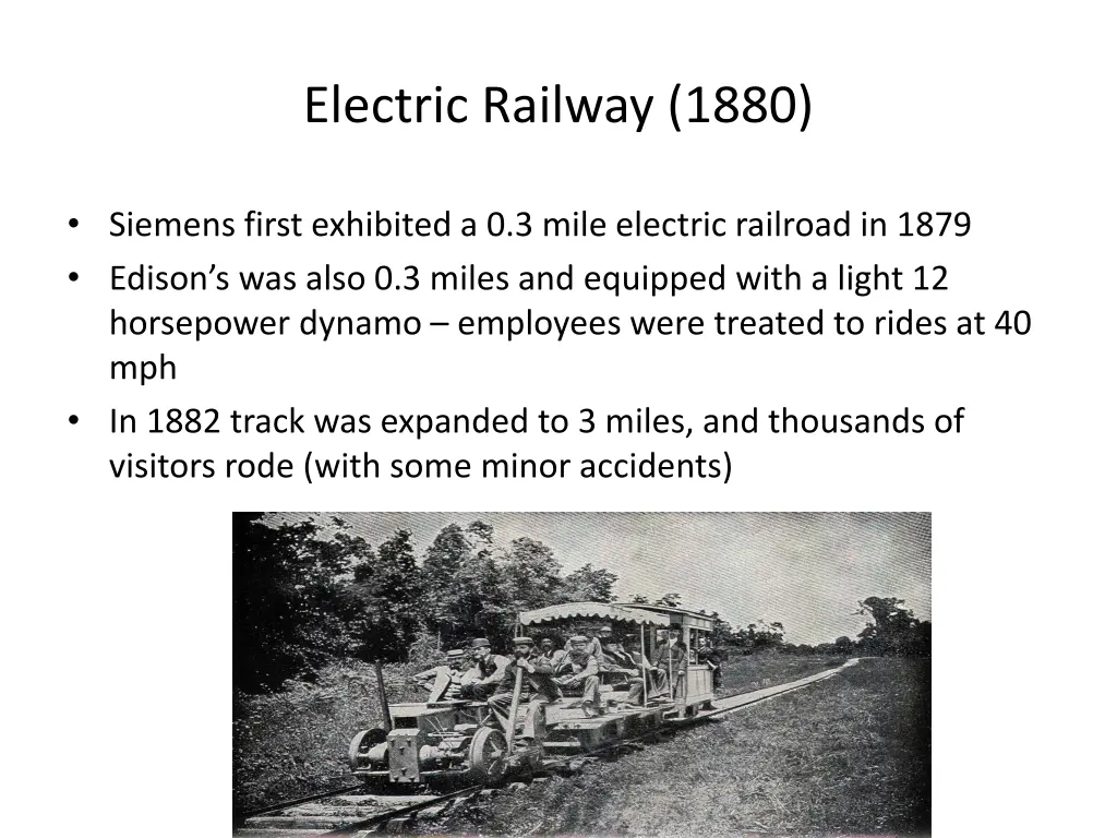 electric railway 1880