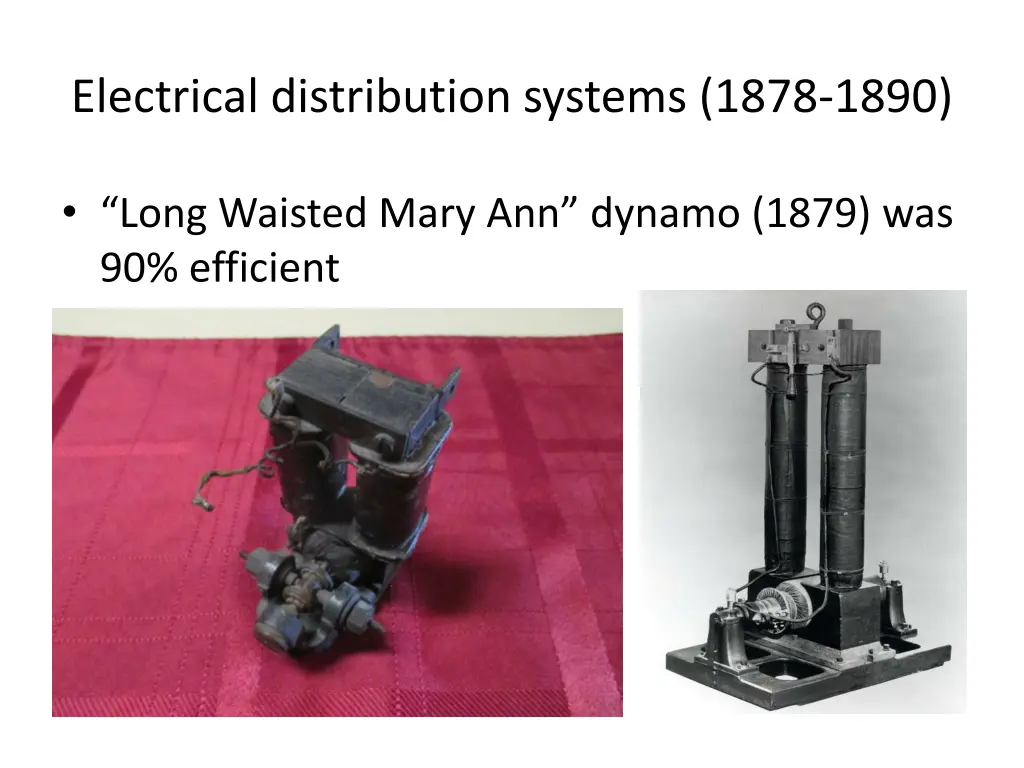 electrical distribution systems 1878 1890