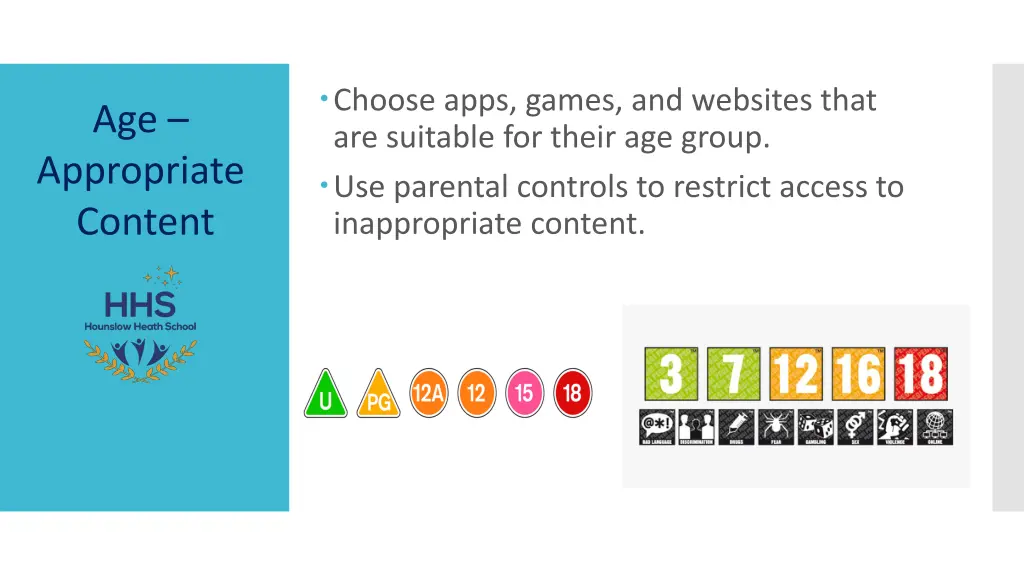 choose apps games and websites that are suitable