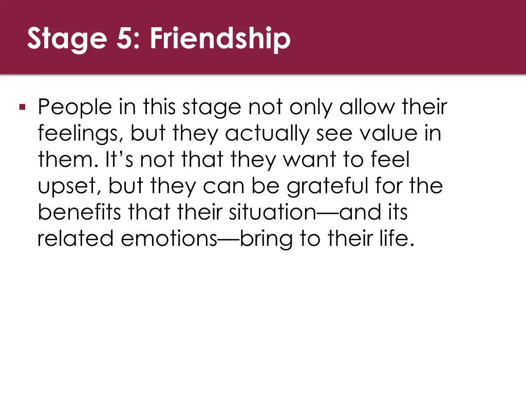 stage 5 friendship