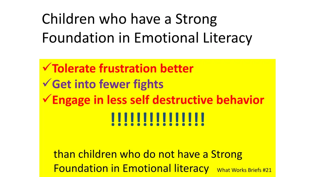 children who have a strong foundation