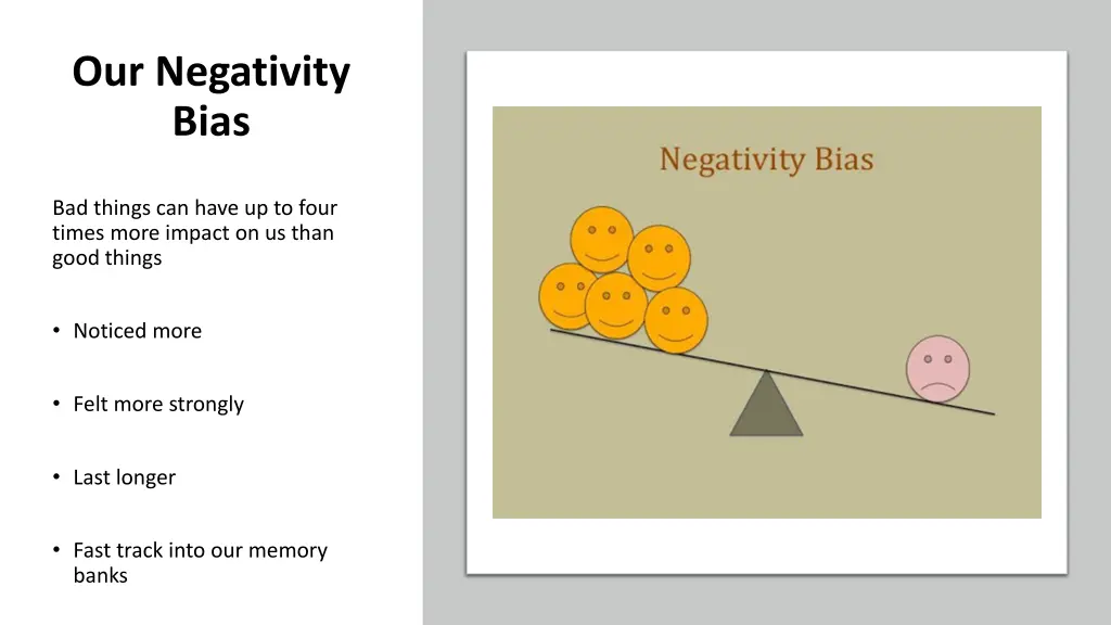 our negativity bias