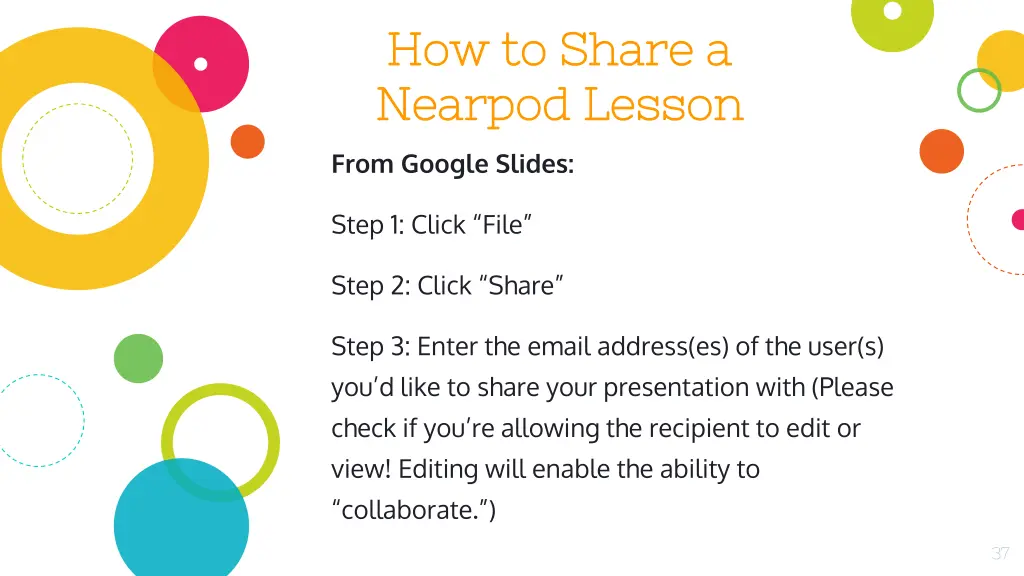 how to share a how to share a nearpod lesson 1