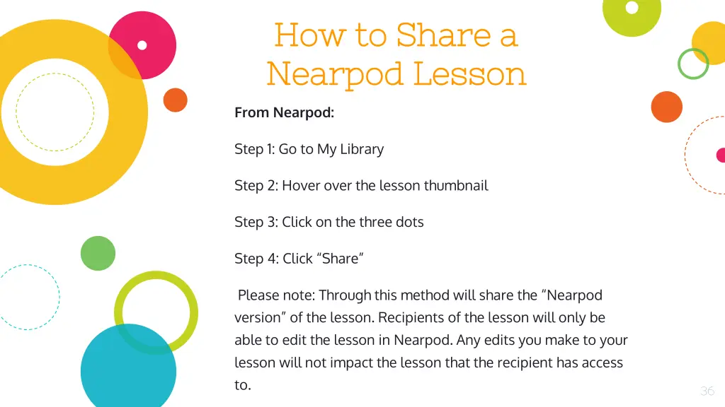 how to share a how to share a nearpod lesson