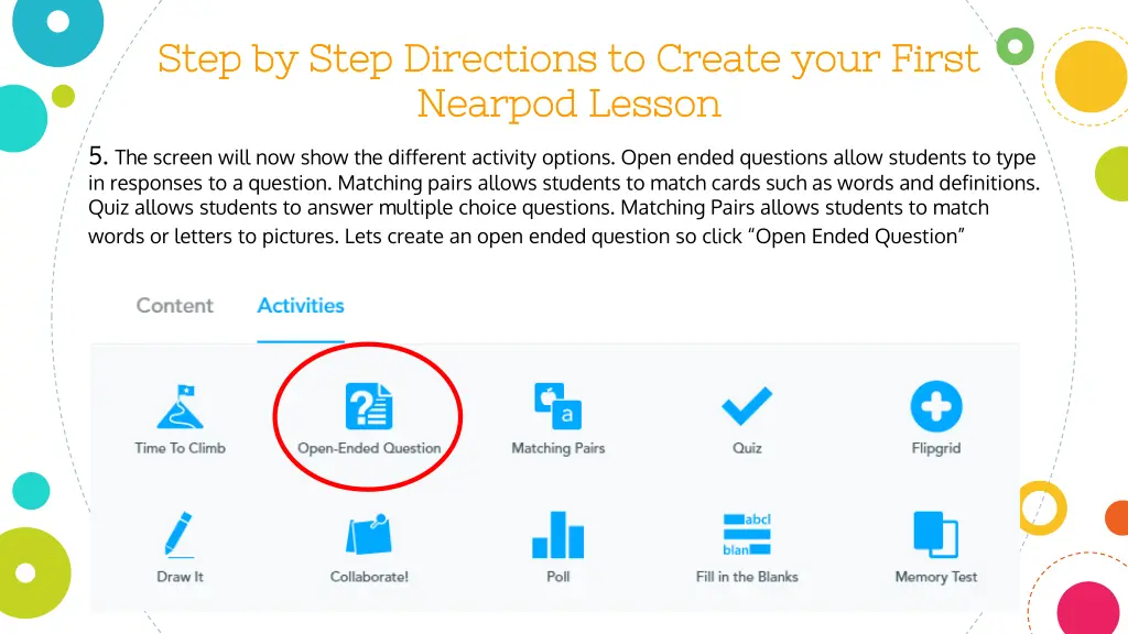 step by step directions to create your first step 3