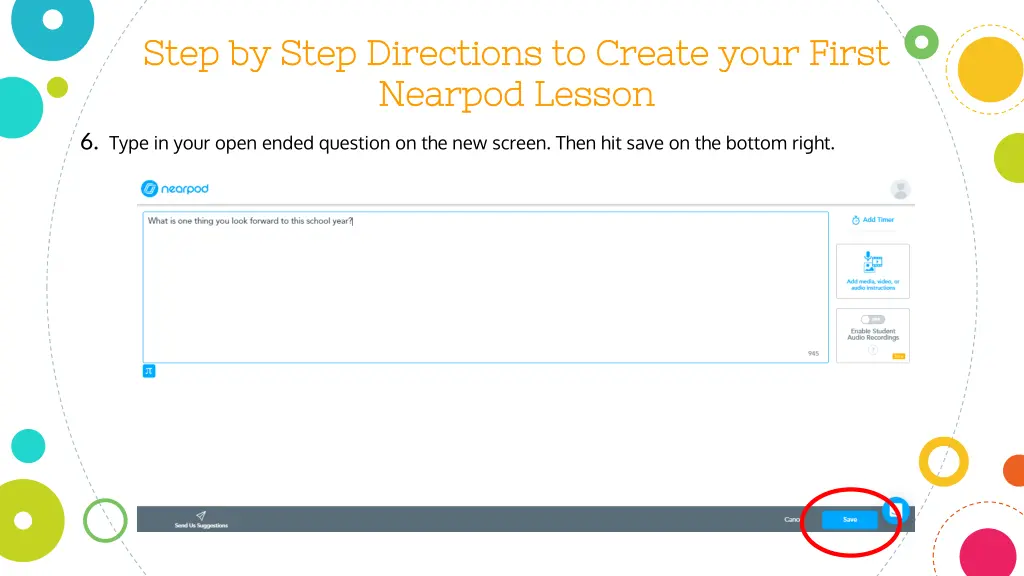 step by step directions to create your first step 4