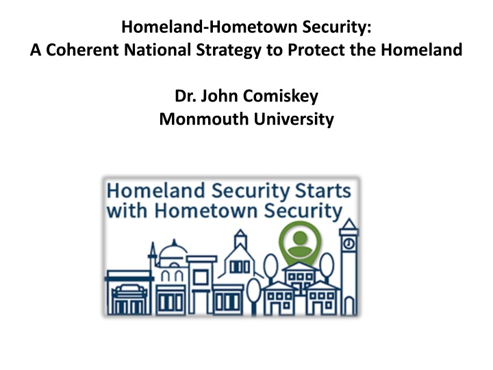 homeland hometown security a coherent national