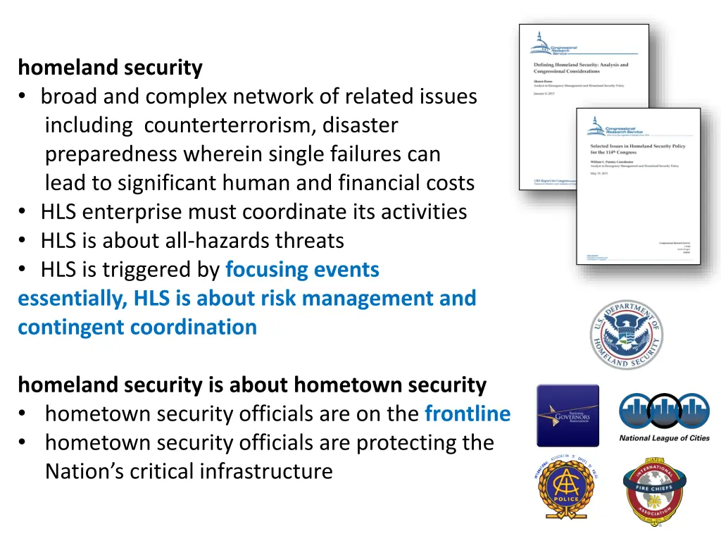 homeland security broad and complex network