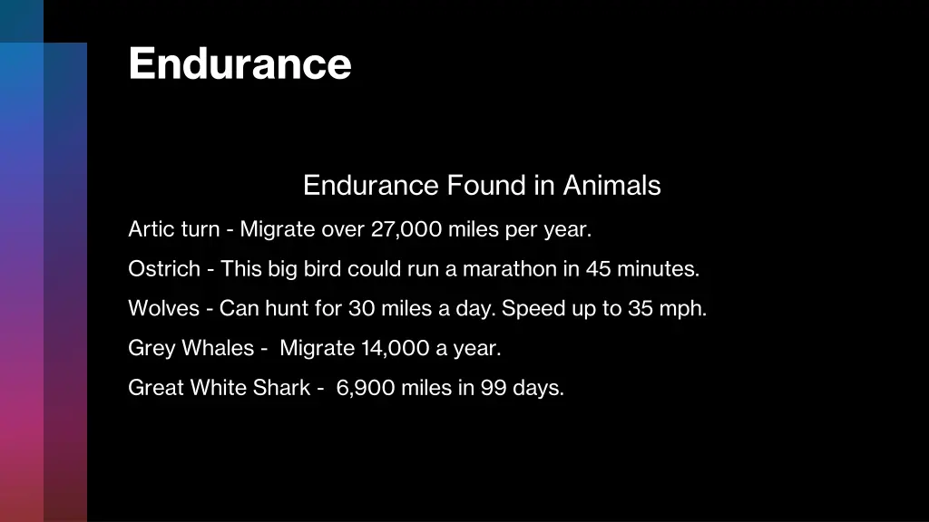 endurance 5