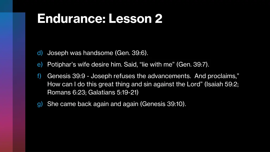 endurance lesson 2 1