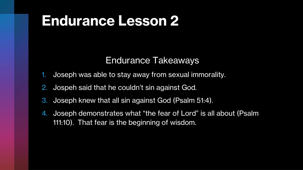 endurance lesson 2 3