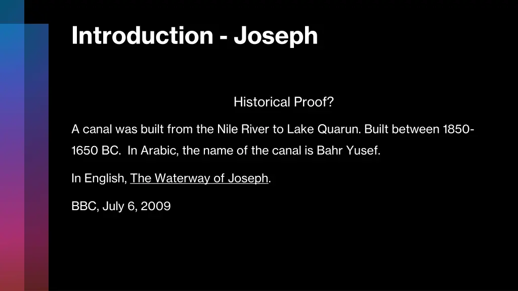 introduction joseph 3