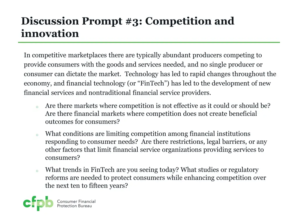 discussion prompt 3 competition and innovation