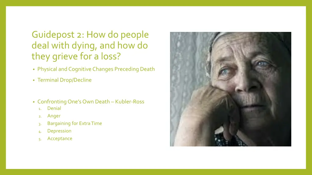 guidepost 2 how do people deal with dying