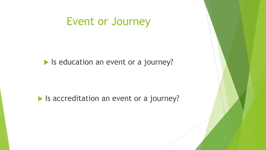 event or journey