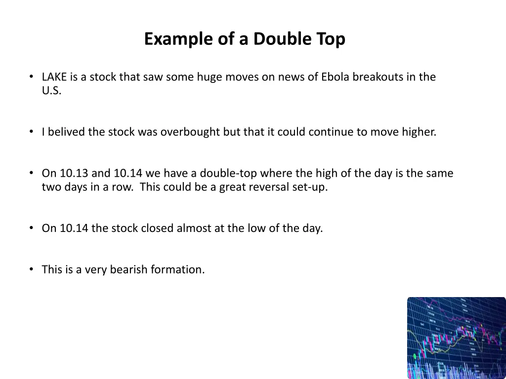 example of a double top