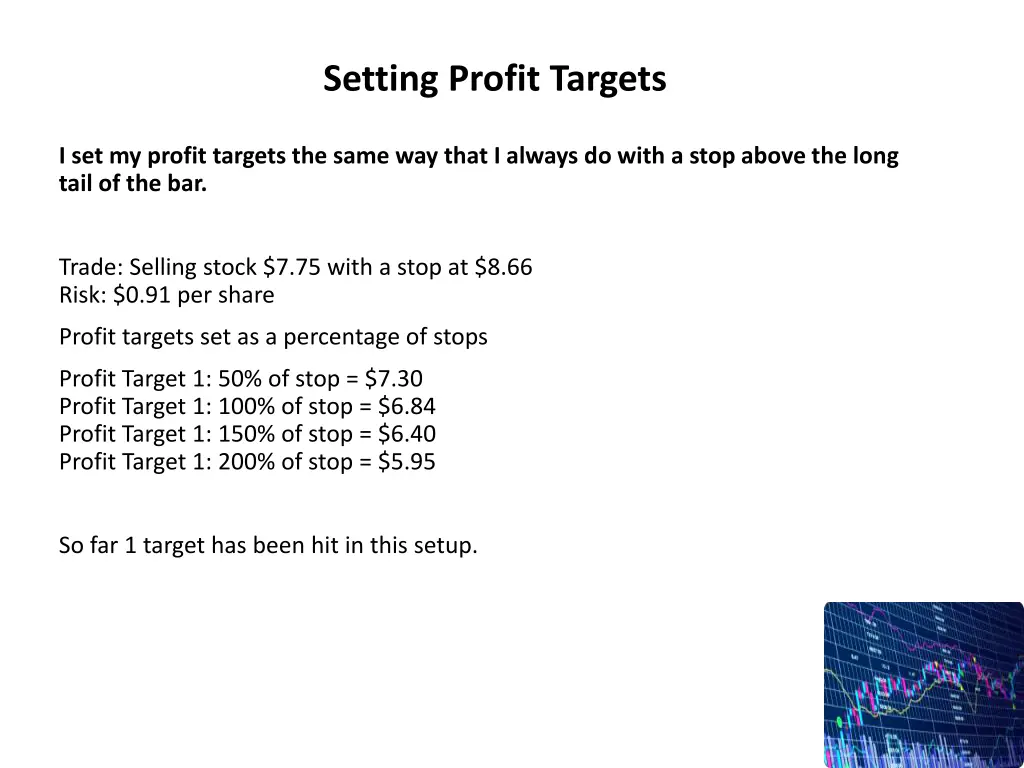 setting profit targets 2