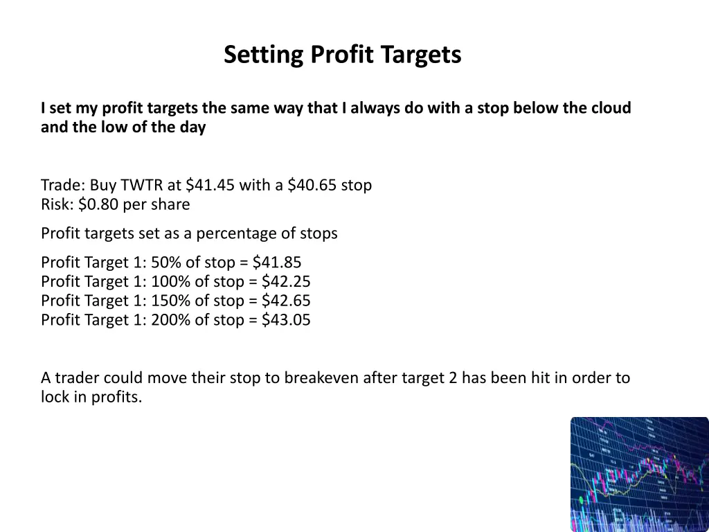 setting profit targets 3