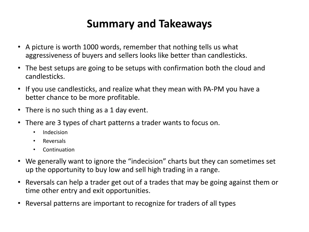 summary and takeaways