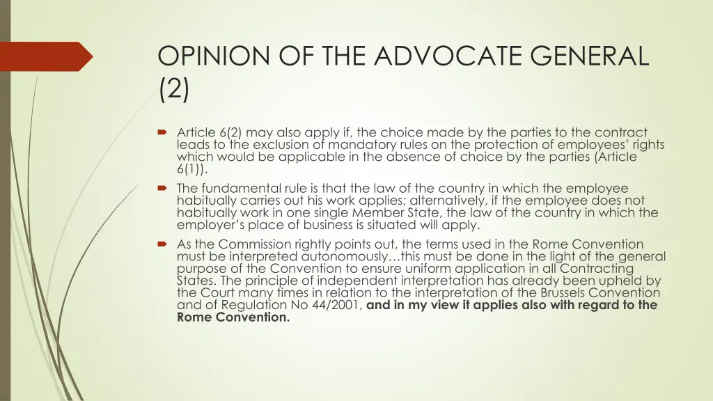 opinion of the advocate general 2