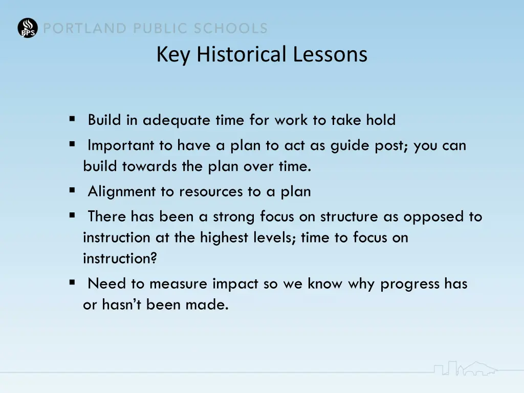 key historical lessons