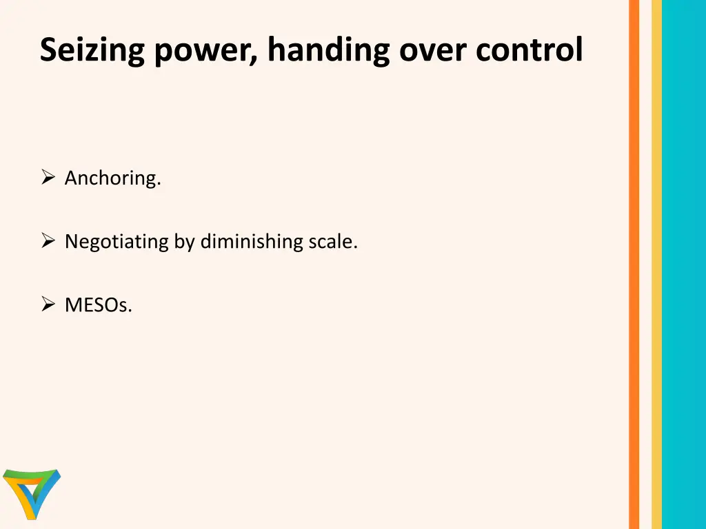 seizing power handing over control