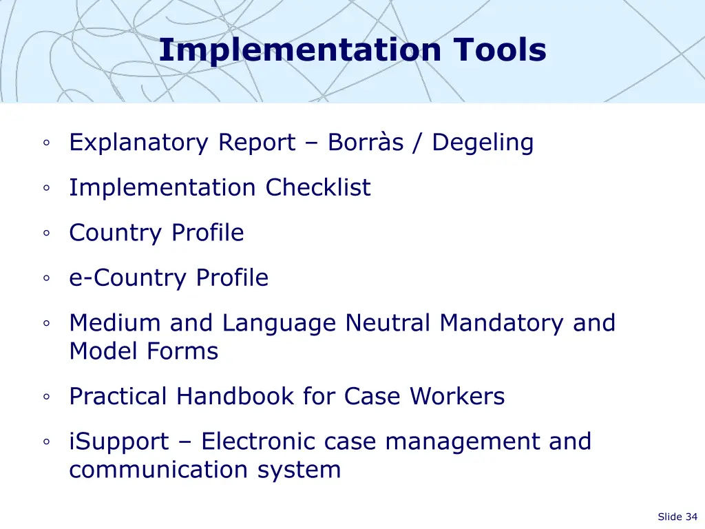 implementation tools