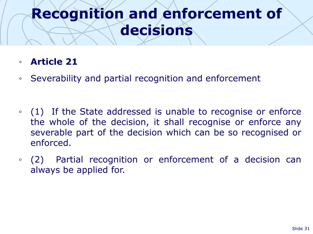 recognition and enforcement of decisions 3