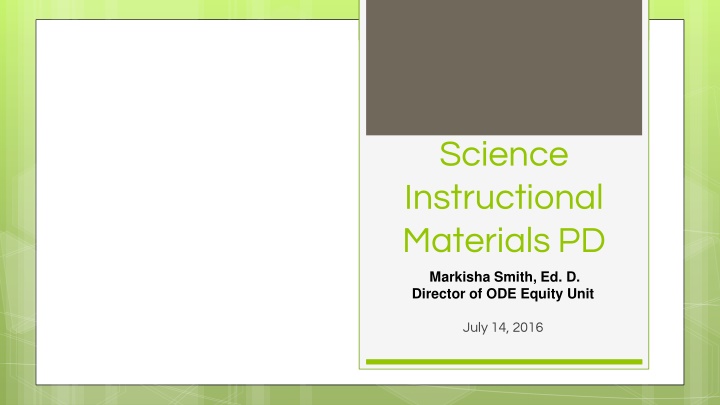 science instructional materials pd