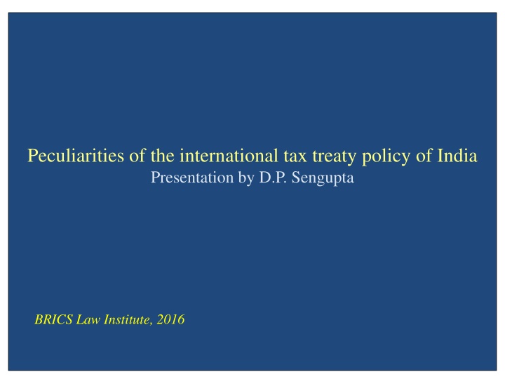 peculiarities of the international tax treaty