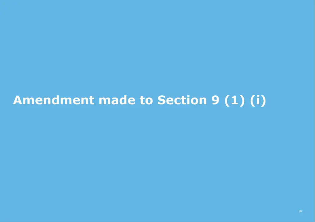 amendment made to section 9 1 i